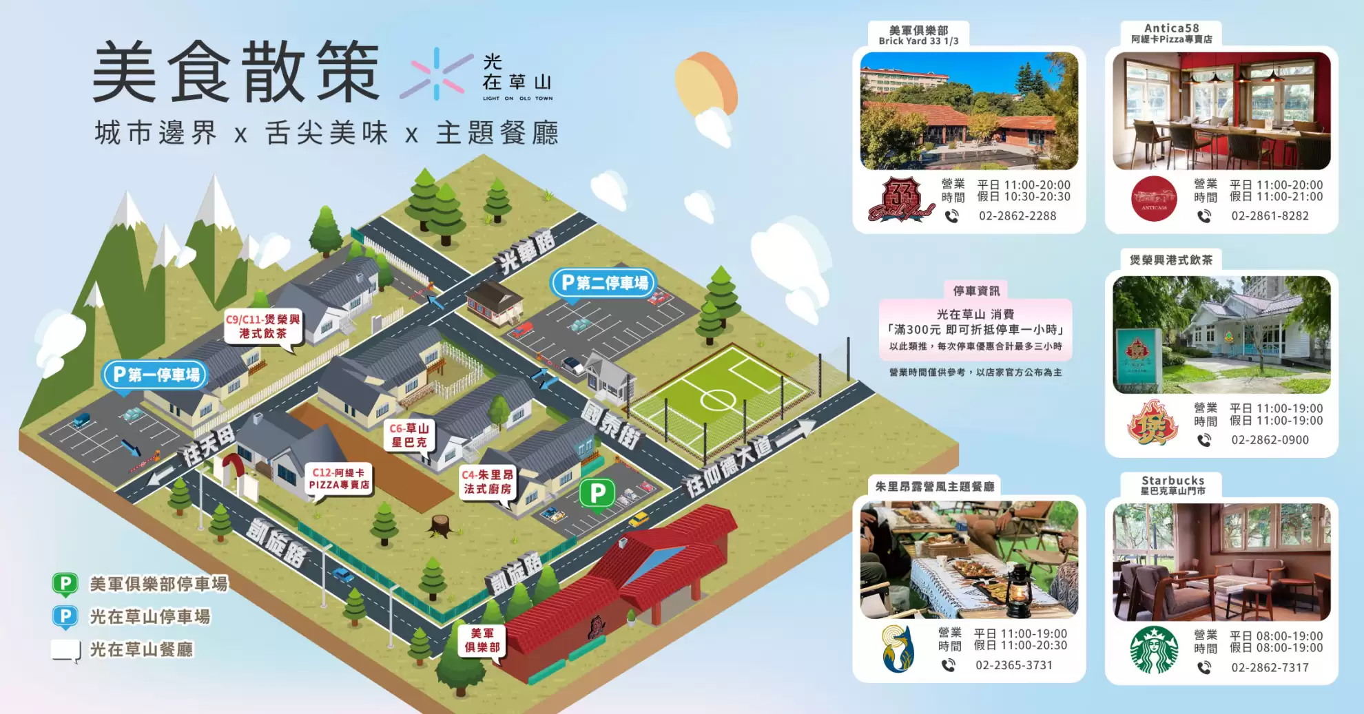 光在草山文創園區 導覽地圖